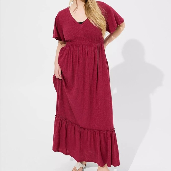 torrid Dresses & Skirts - Torrid • Maroon Maxi Dress (0)